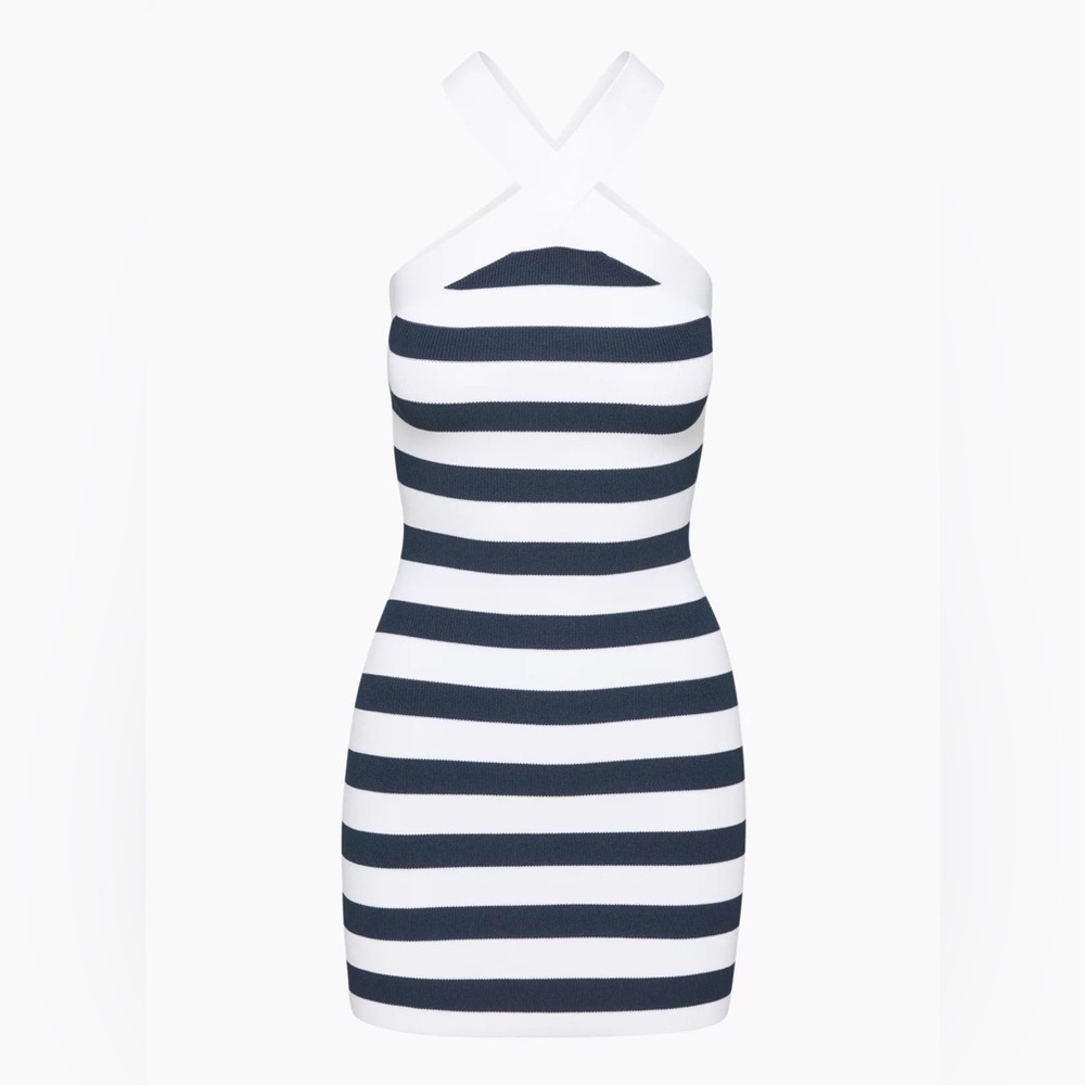 Babaton Aritzia Sculpt Knit Criss Cross Dress